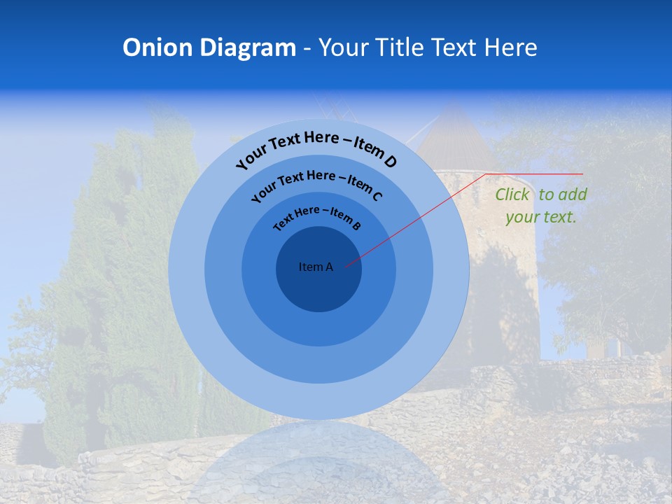 Blue Mediterranean Old PowerPoint Template