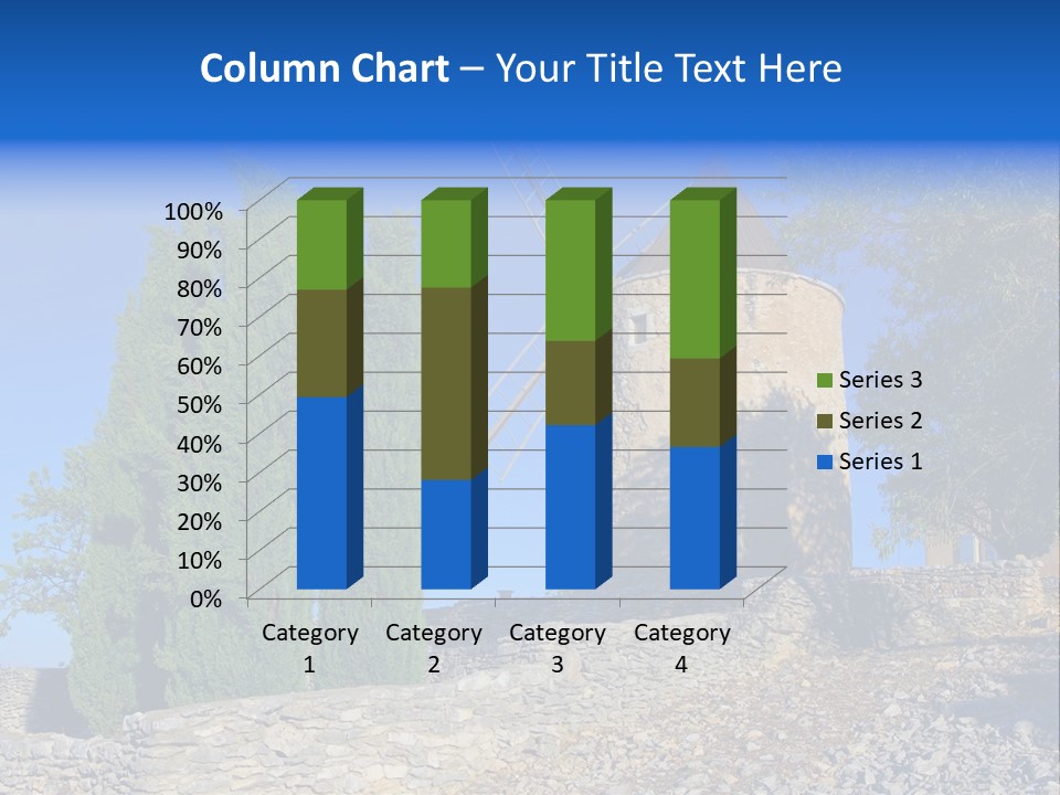 Blue Mediterranean Old PowerPoint Template