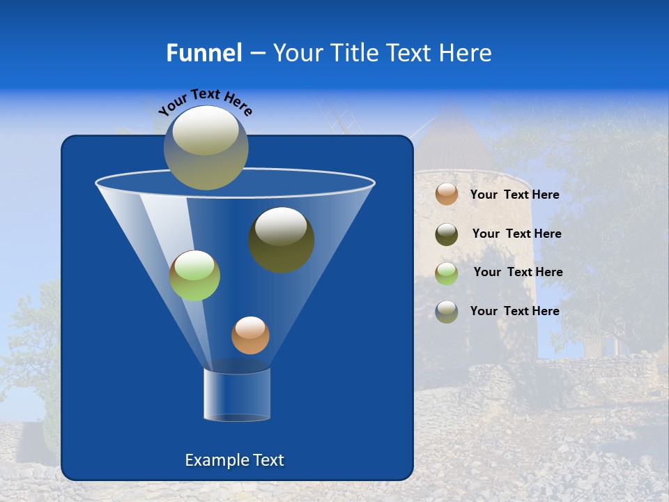 Blue Mediterranean Old PowerPoint Template