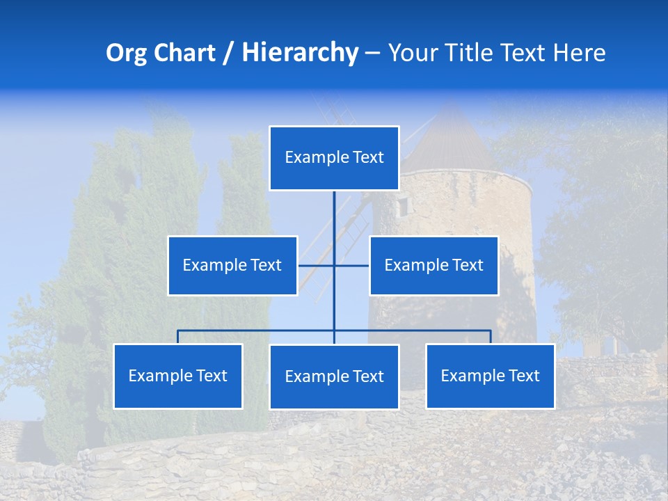 Blue Mediterranean Old PowerPoint Template