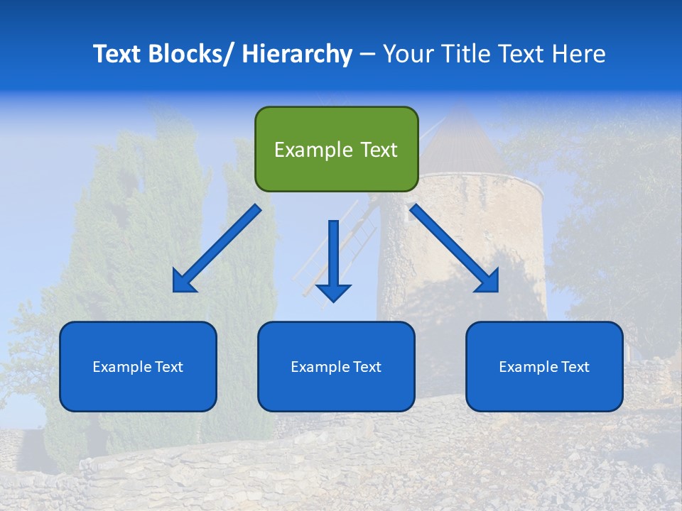 Blue Mediterranean Old PowerPoint Template