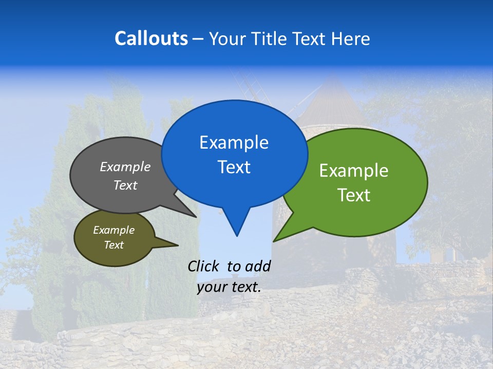 Blue Mediterranean Old PowerPoint Template