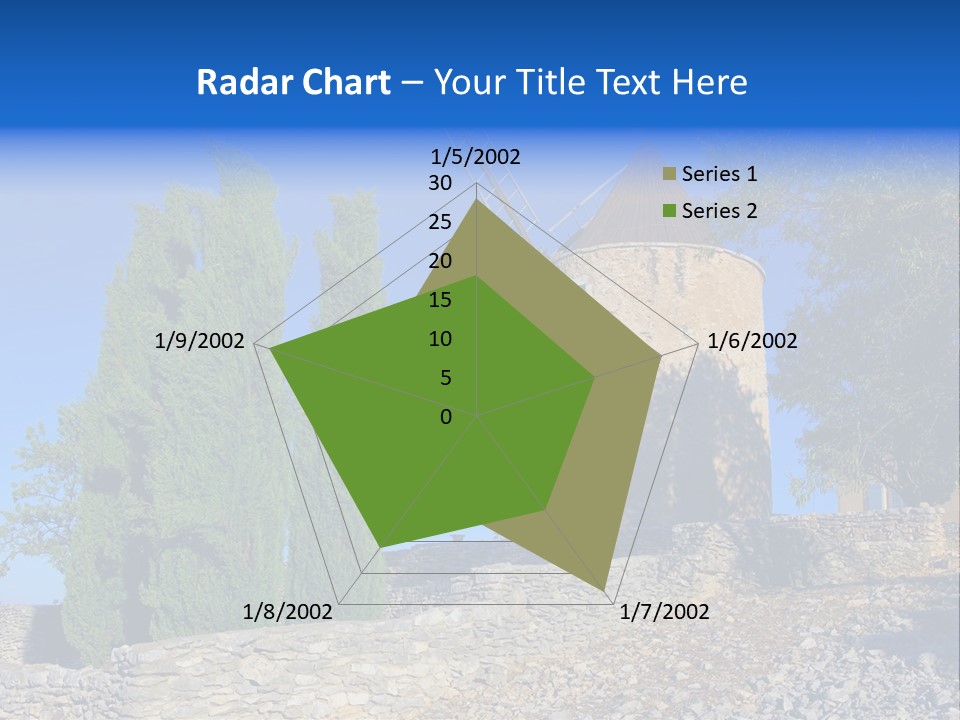 Blue Mediterranean Old PowerPoint Template