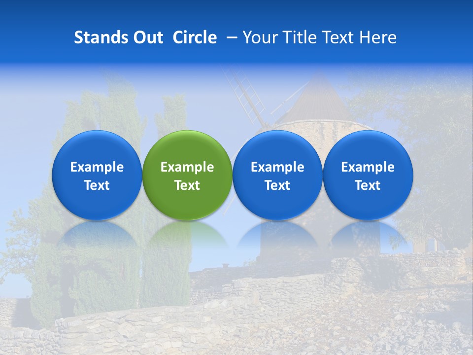 Blue Mediterranean Old PowerPoint Template