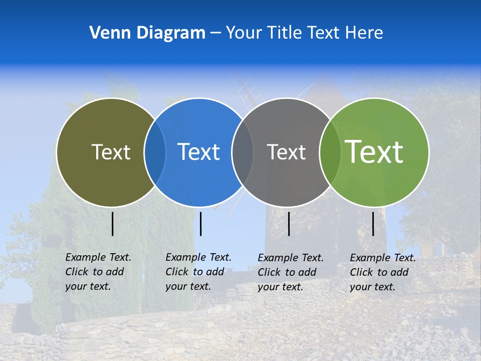 Blue Mediterranean Old PowerPoint Template