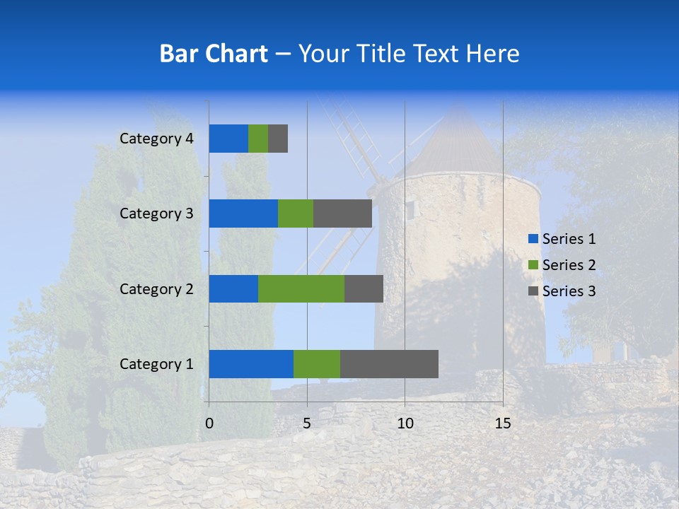 Blue Mediterranean Old PowerPoint Template