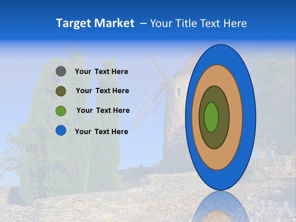 Blue Mediterranean Old PowerPoint Template