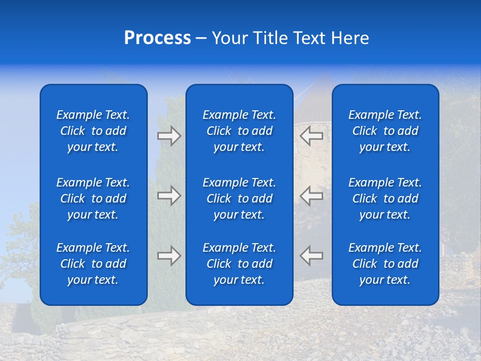 Blue Mediterranean Old PowerPoint Template