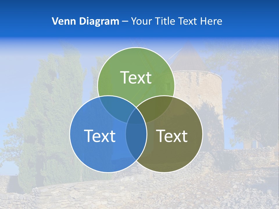 Blue Mediterranean Old PowerPoint Template