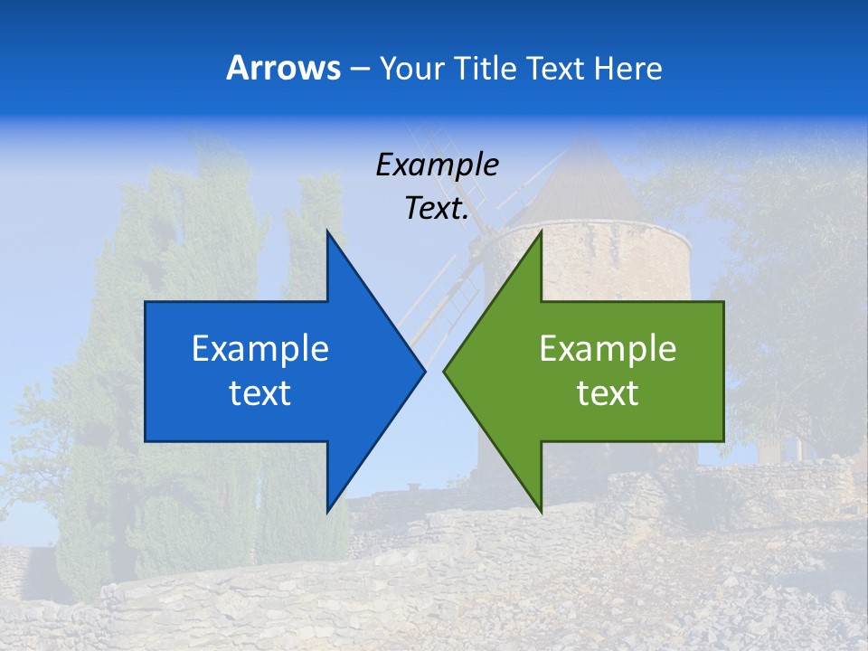 Blue Mediterranean Old PowerPoint Template