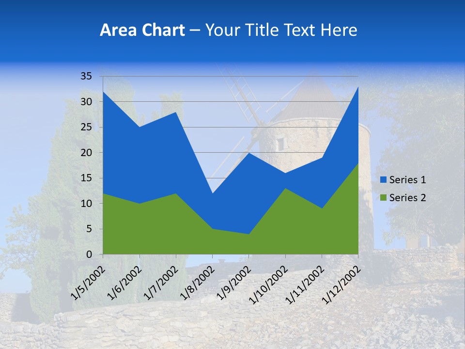 Blue Mediterranean Old PowerPoint Template