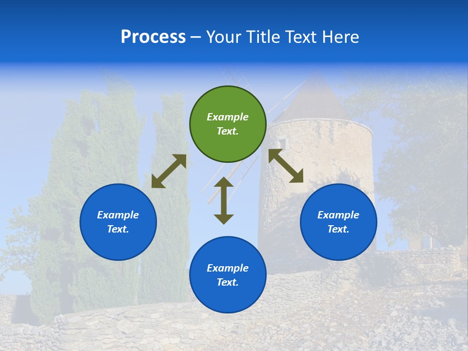 Blue Mediterranean Old PowerPoint Template
