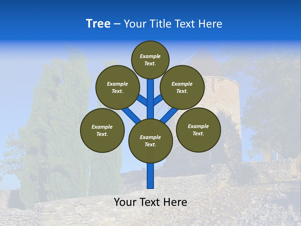 Blue Mediterranean Old PowerPoint Template