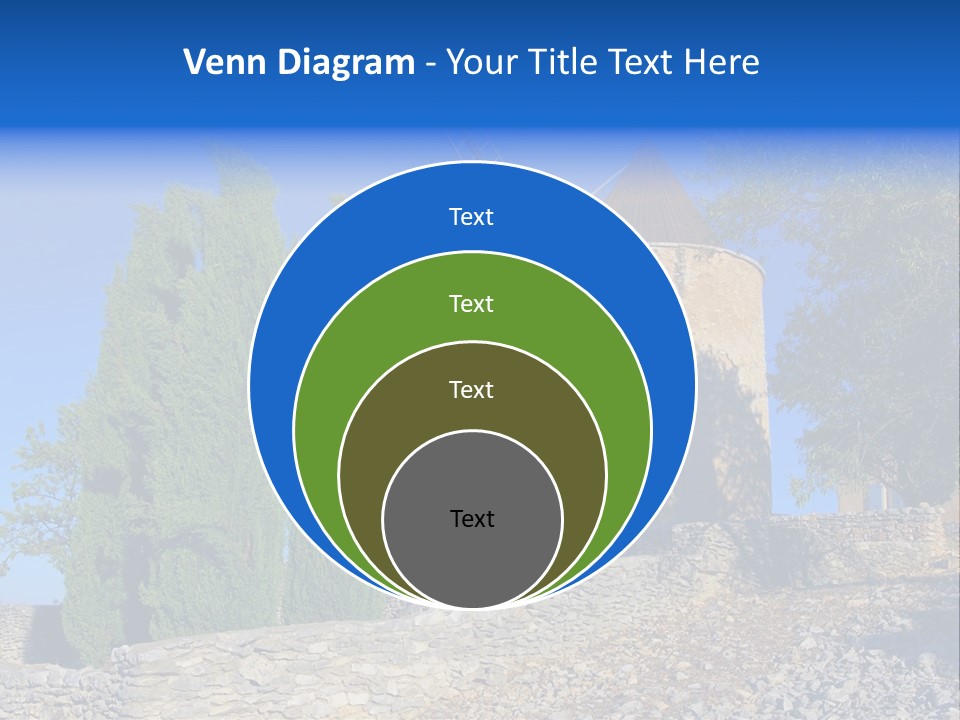 Blue Mediterranean Old PowerPoint Template