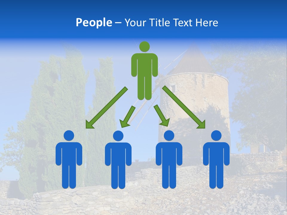 Blue Mediterranean Old PowerPoint Template