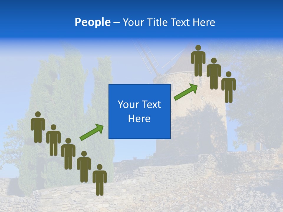 Blue Mediterranean Old PowerPoint Template