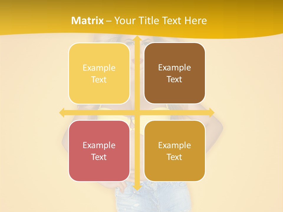 Busty Portrait Short PowerPoint Template