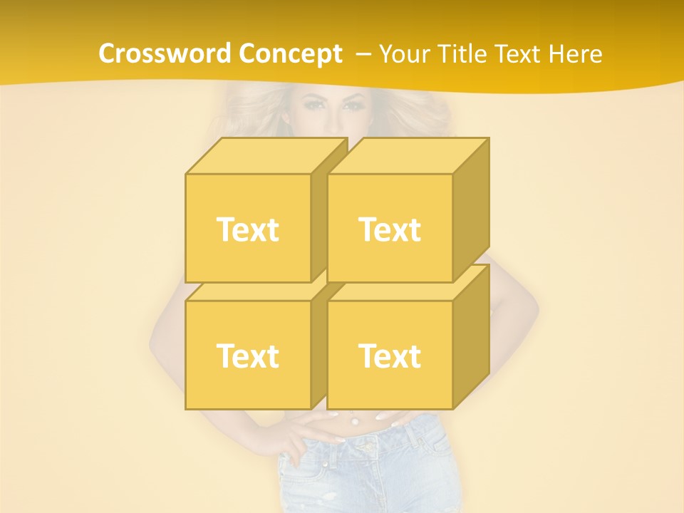 Busty Portrait Short PowerPoint Template