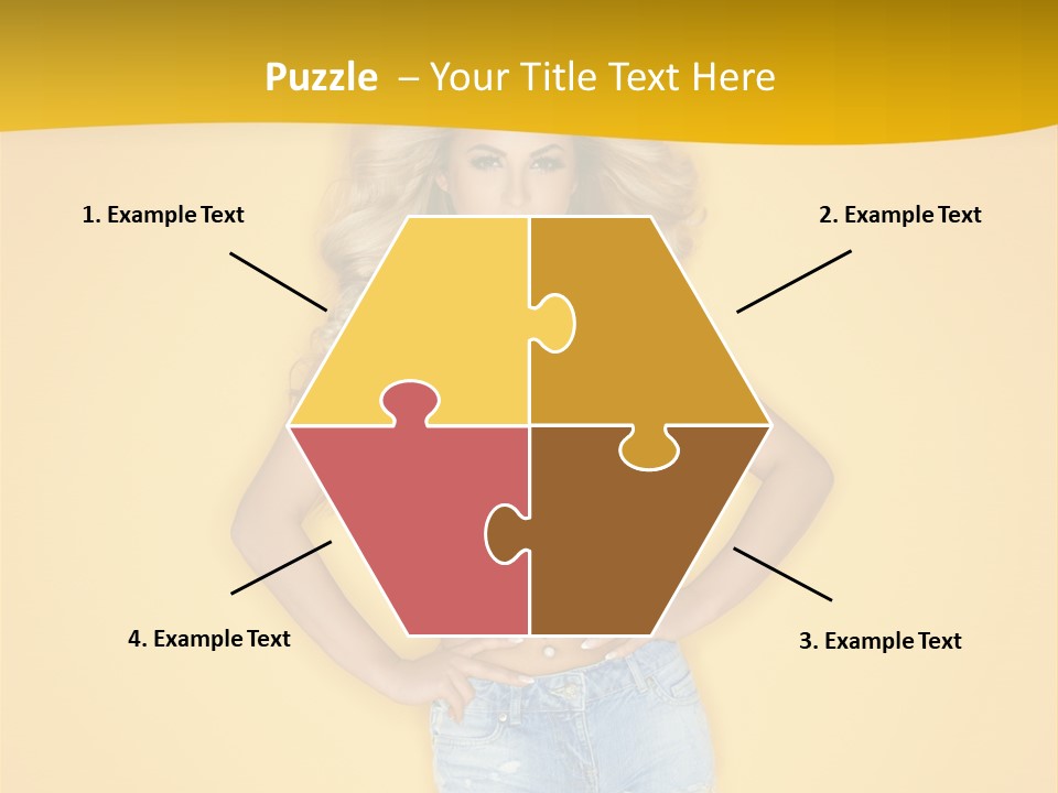 Busty Portrait Short PowerPoint Template