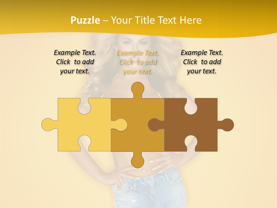 Busty Portrait Short PowerPoint Template