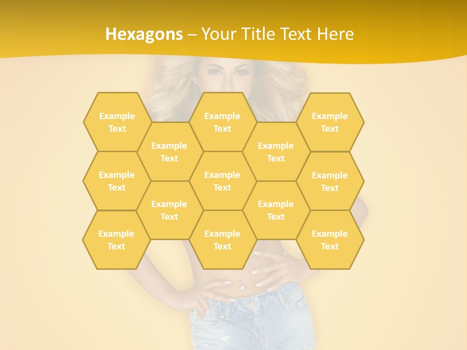 Busty Portrait Short PowerPoint Template