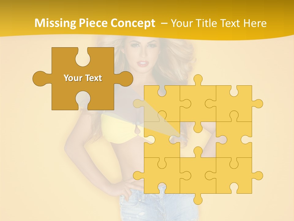 Busty Portrait Short PowerPoint Template