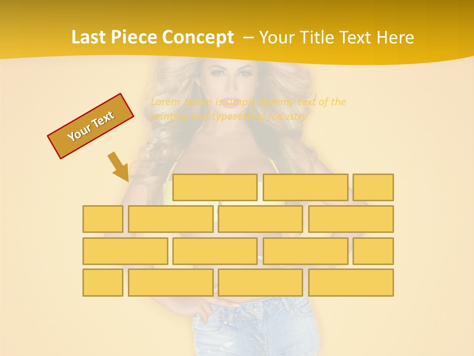 Busty Portrait Short PowerPoint Template