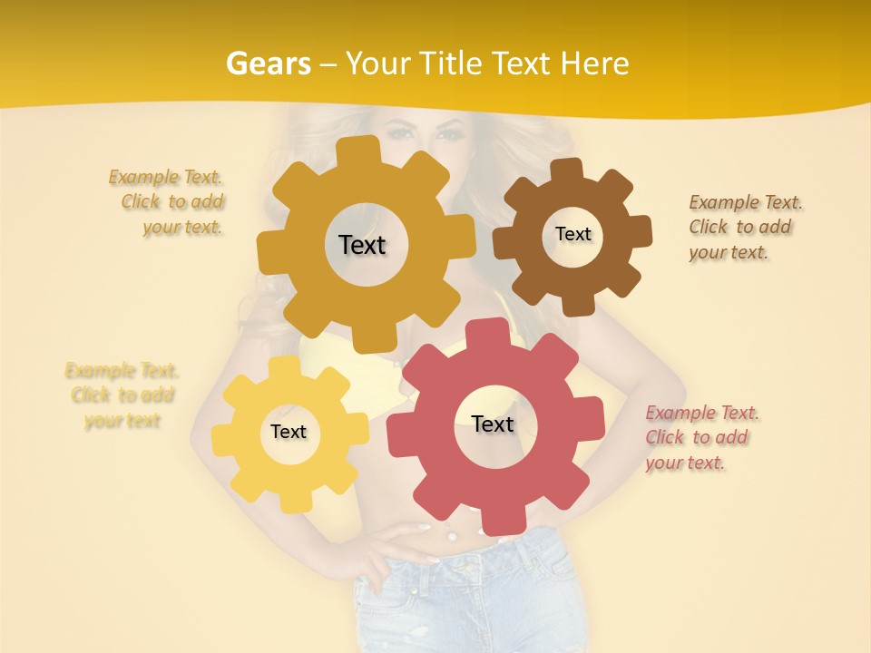 Busty Portrait Short PowerPoint Template