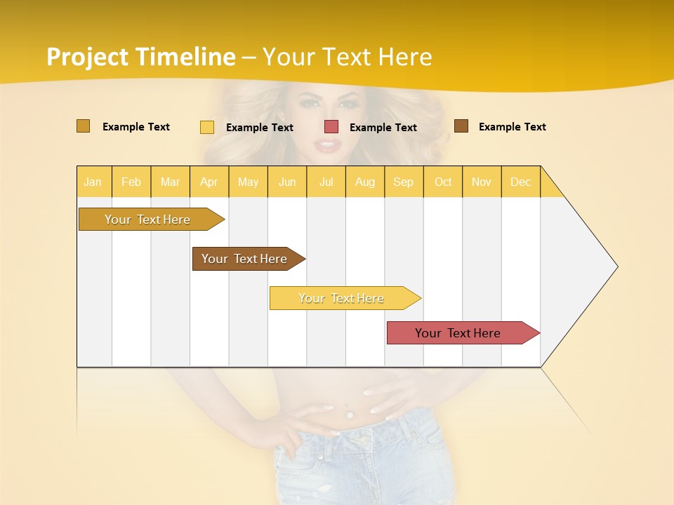 Busty Portrait Short PowerPoint Template
