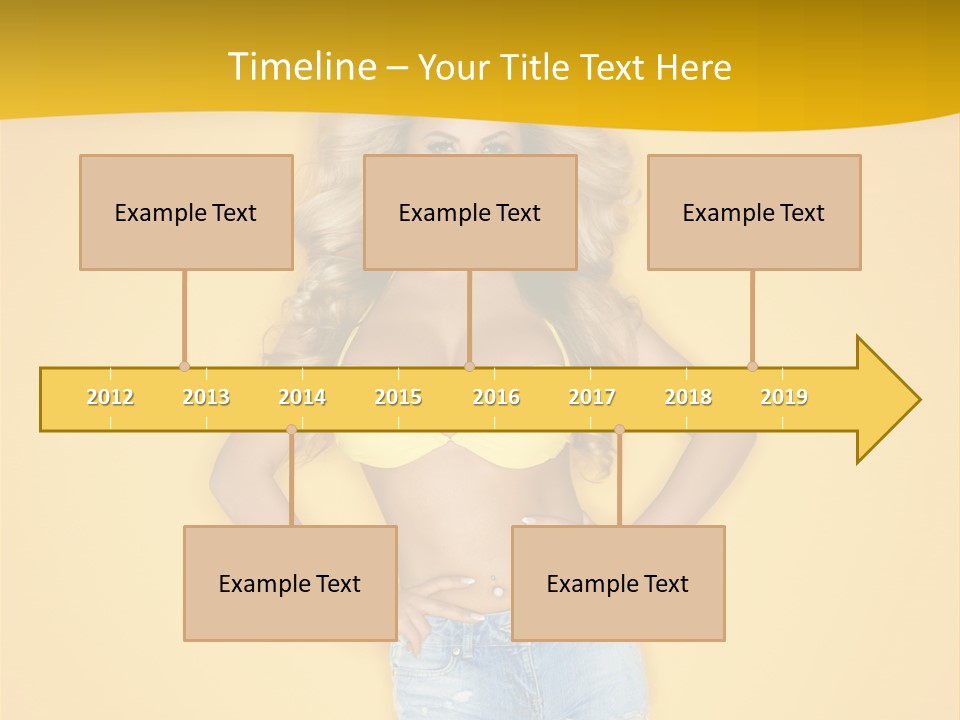 Busty Portrait Short PowerPoint Template
