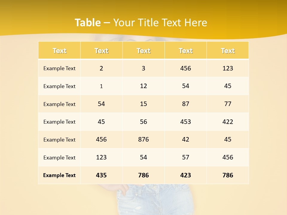Busty Portrait Short PowerPoint Template