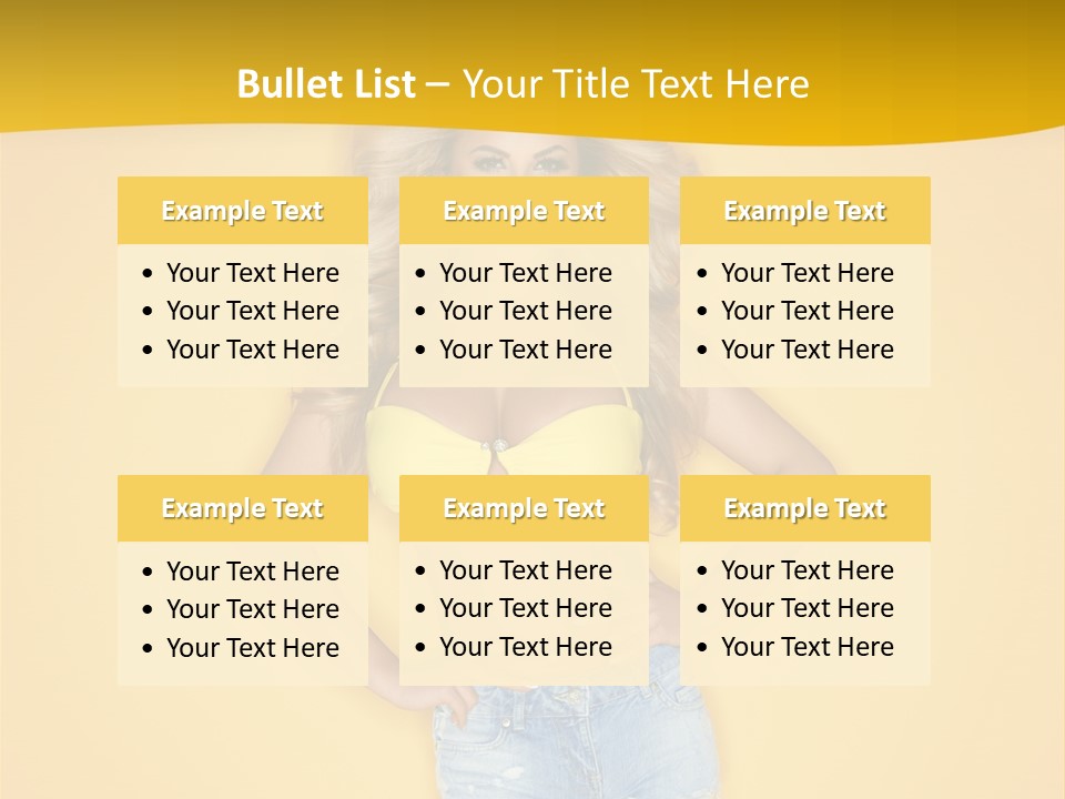 Busty Portrait Short PowerPoint Template