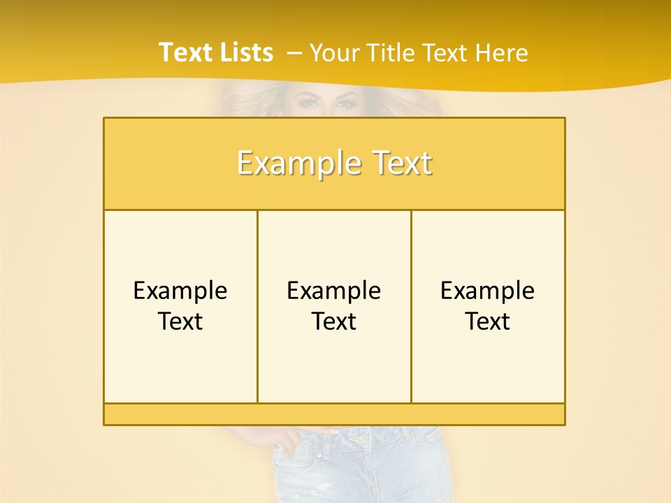 Busty Portrait Short PowerPoint Template