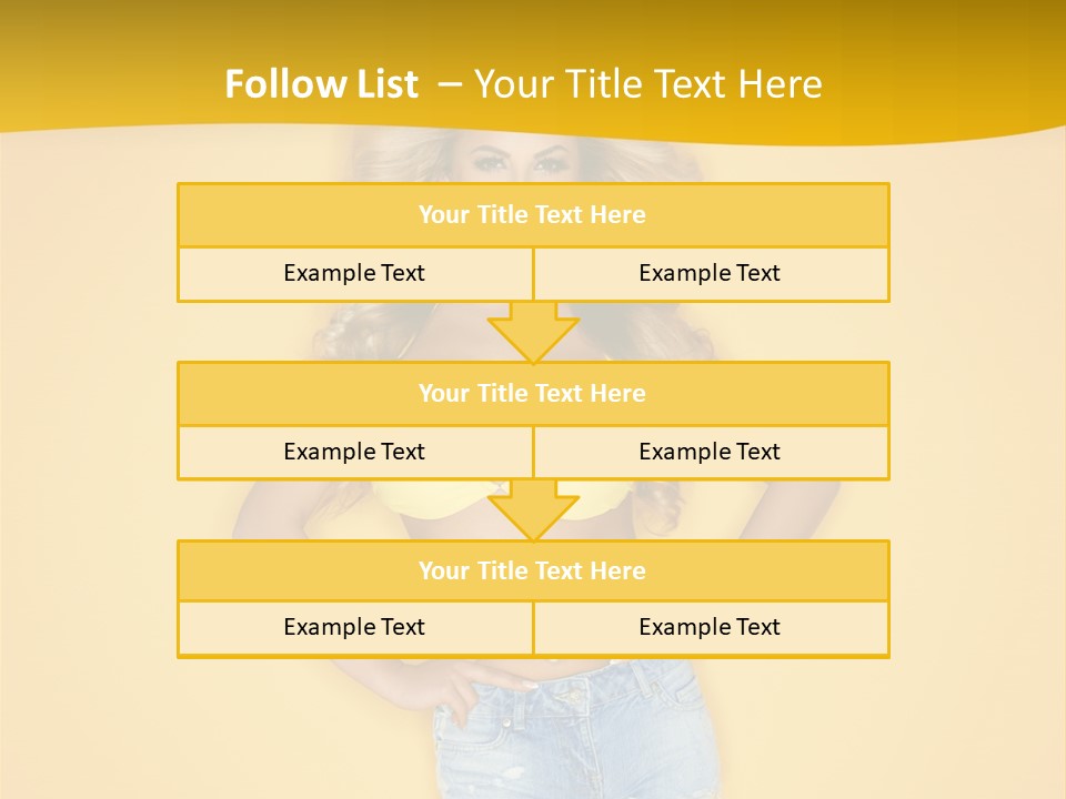Busty Portrait Short PowerPoint Template