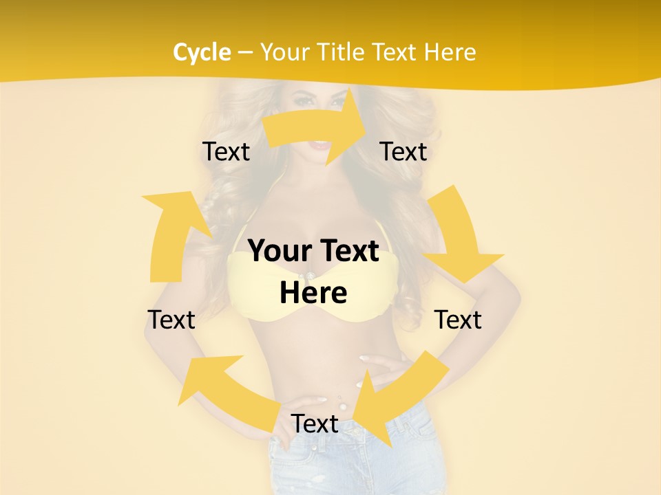 Busty Portrait Short PowerPoint Template