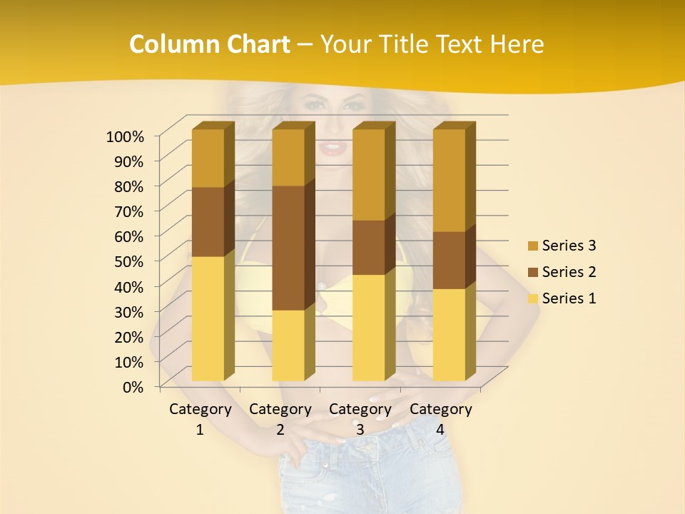 Busty Portrait Short PowerPoint Template