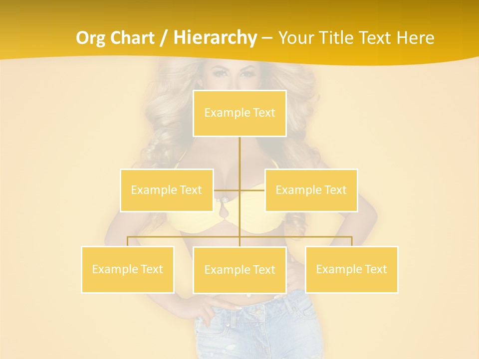 Busty Portrait Short PowerPoint Template