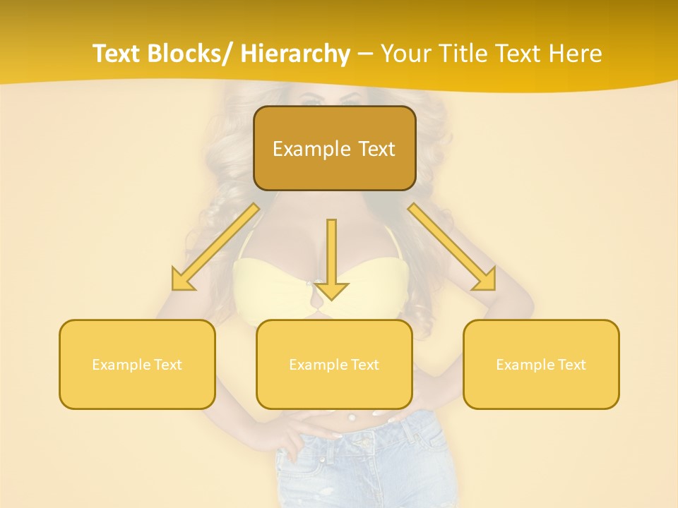 Busty Portrait Short PowerPoint Template