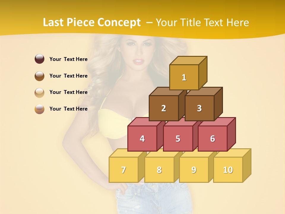 Busty Portrait Short PowerPoint Template