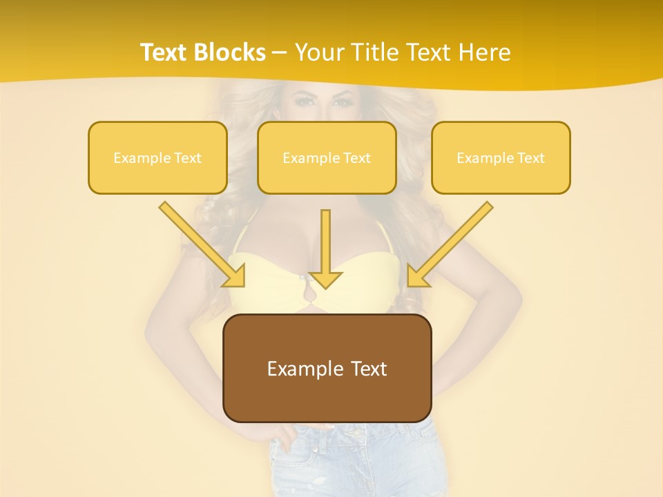 Busty Portrait Short PowerPoint Template