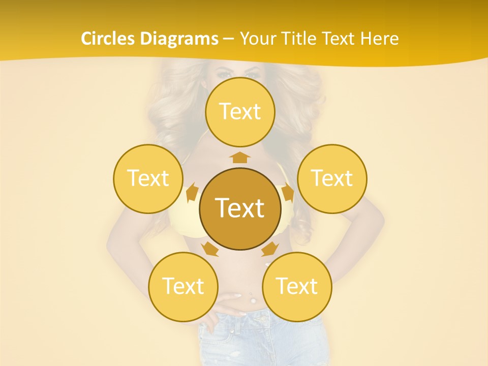 Busty Portrait Short PowerPoint Template