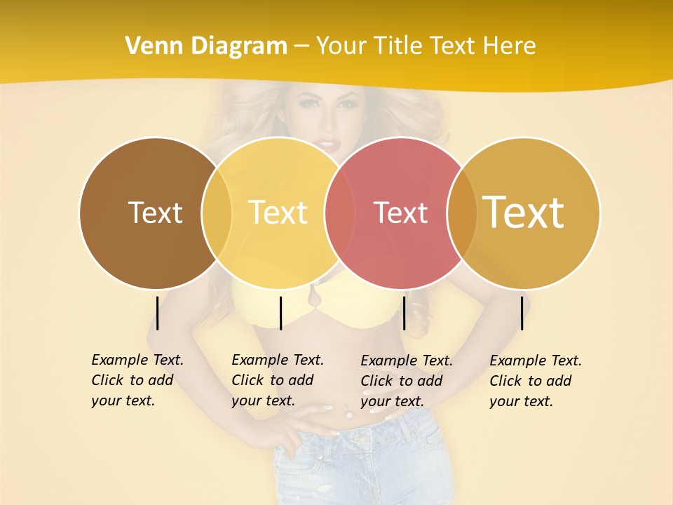 Busty Portrait Short PowerPoint Template