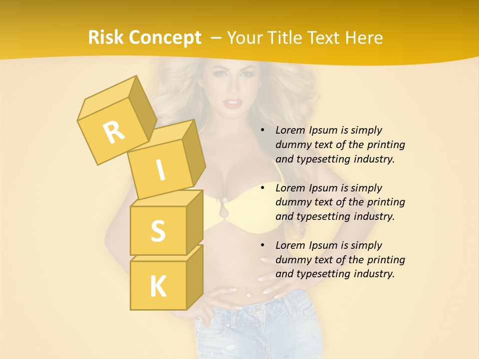 Busty Portrait Short PowerPoint Template