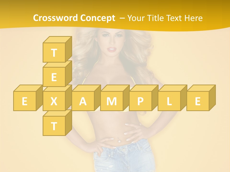 Busty Portrait Short PowerPoint Template