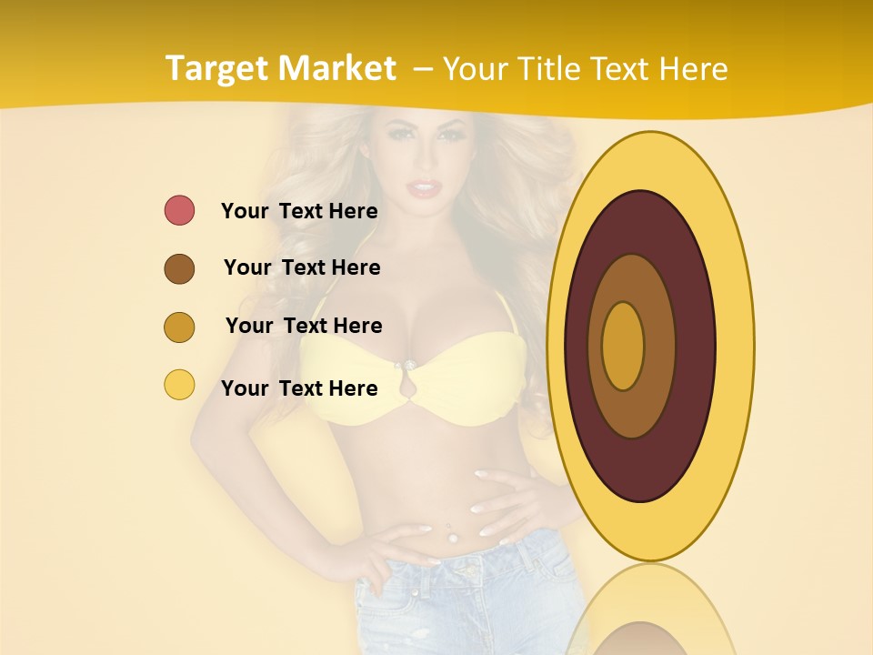 Busty Portrait Short PowerPoint Template
