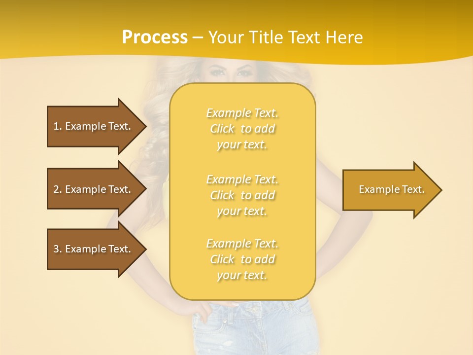 Busty Portrait Short PowerPoint Template