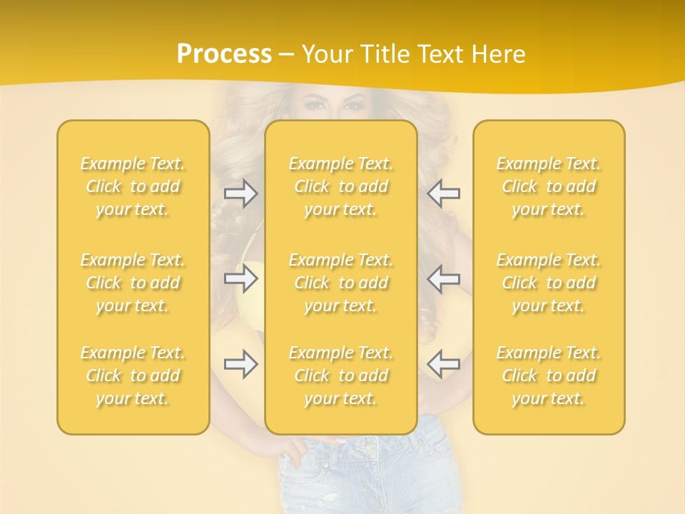 Busty Portrait Short PowerPoint Template