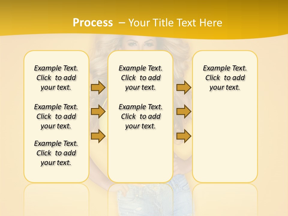 Busty Portrait Short PowerPoint Template