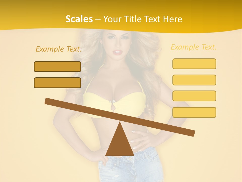 Busty Portrait Short PowerPoint Template