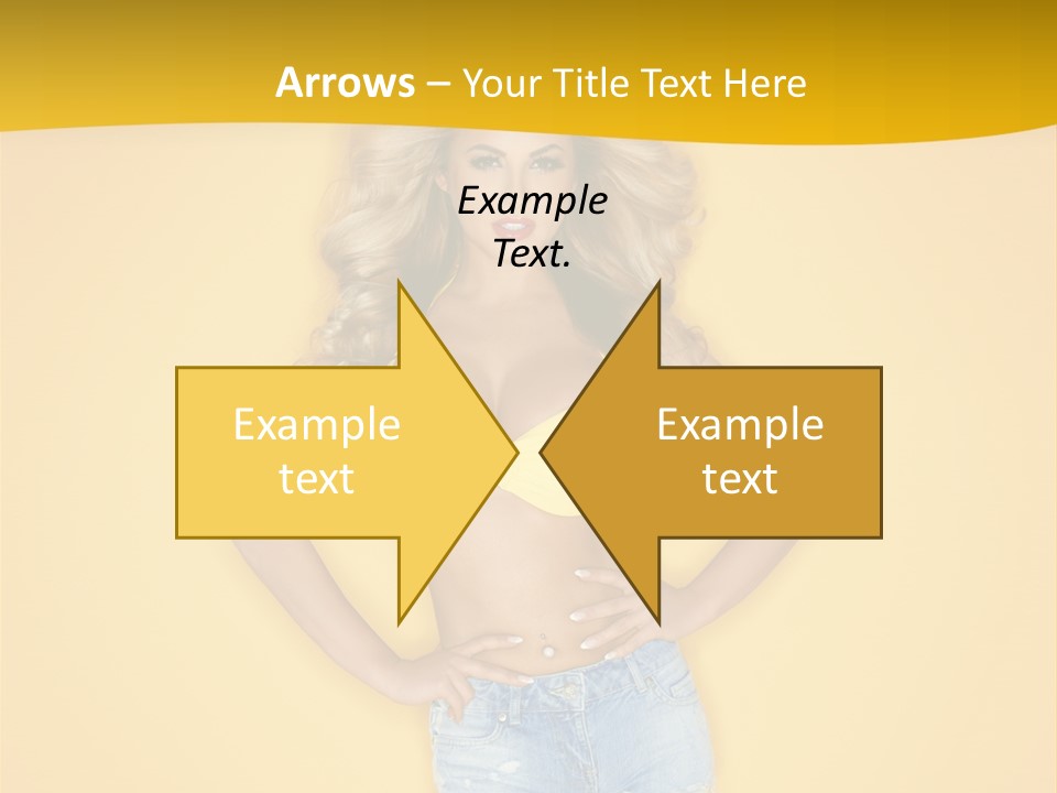 Busty Portrait Short PowerPoint Template